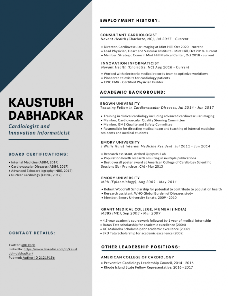 Kaustubh Dabhadkar Resume 